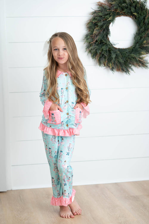 Girls Nutcracker Dreams Christmas Lounge Set