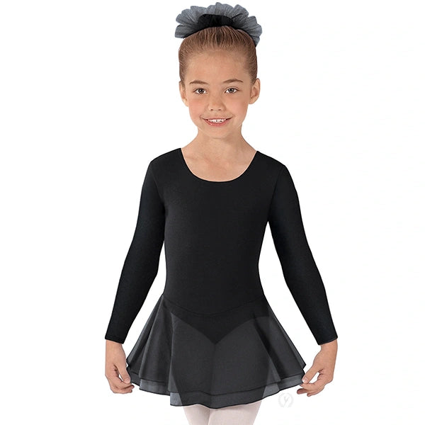 EUROTARD BASIC LONG SLEEVE LEOTARD W/SKIRT
