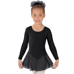 EUROTARD BASIC LONG SLEEVE LEOTARD W/SKIRT