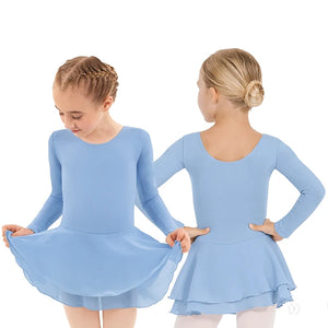 EUROTARD BASIC LONG SLEEVE LEOTARD W/SKIRT