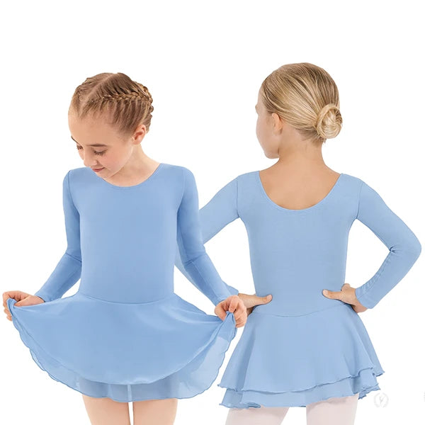 EUROTARD BASIC LONG SLEEVE LEOTARD W/SKIRT