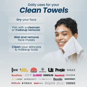 CLEAN SKIN CLUB 10 PACK TRAVEL TOWELS XL