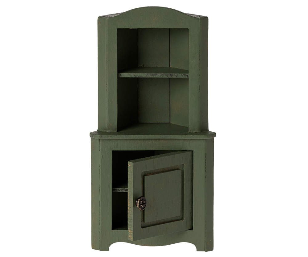 MAILEG CORNER CABINET, MOUSE DARK GREEN