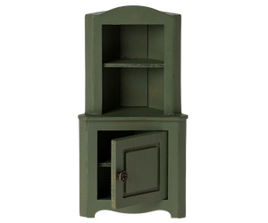 MAILEG CORNER CABINET, MOUSE DARK GREEN