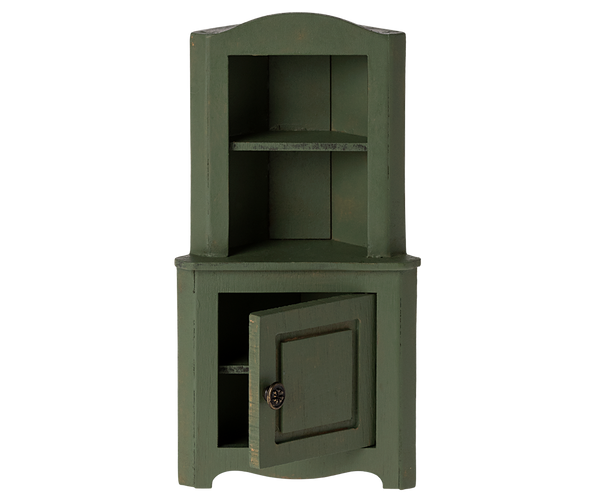 MAILEG CORNER CABINET, MOUSE DARK GREEN