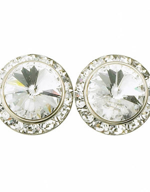 TYVM 15mm Ultra Sparkle Center Stone Earring