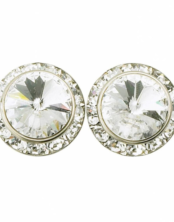 TYVM 15mm Ultra Sparkle Center Stone Earring