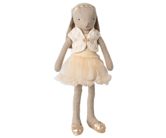 MAILEG BUNNY SIZE 3 CLASSIC BALLET SUIT & CREAM SKIRT
