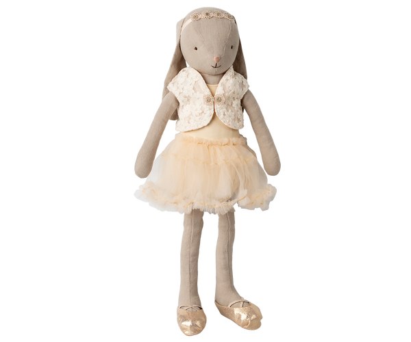 MAILEG BUNNY SIZE 3 CLASSIC BALLET SUIT & CREAM SKIRT