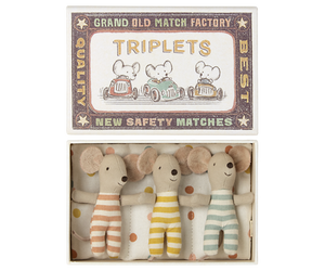 MAILEG TRIPLETS BABY MICE IN MATCHBOX