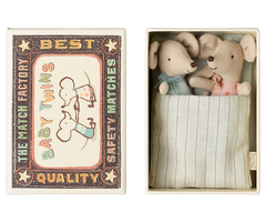 MAILEG BABY MICE TWINS IN MATCHBOX
