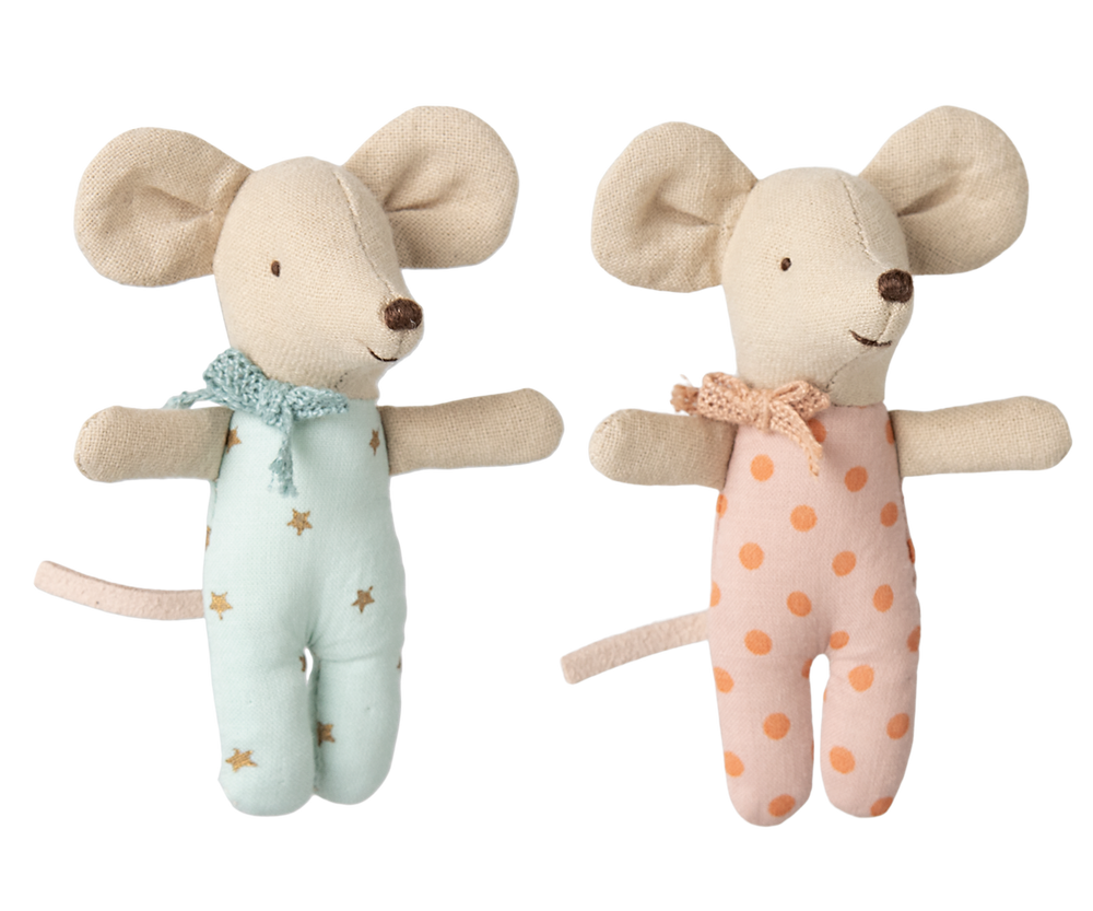 MAILEG BABY MICE TWINS IN MATCHBOX