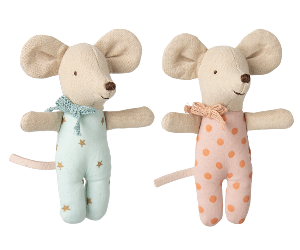 MAILEG BABY MICE TWINS IN MATCHBOX