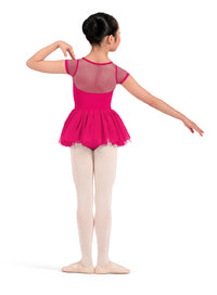 Mirella Cap Sleeve Tutu Leotard w/Sheer Sleeves and Back