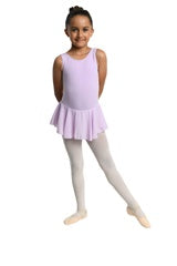 DANZNMOTION CHILDREN'S BASIC TANK LEOTARD WITH ATTACHED SKIRT