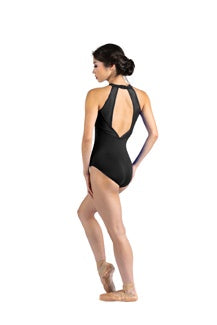 DANZNMOTION HALTER WAVE LEOTARD