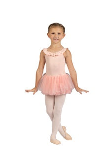 Danznmotion Ruffle Trim Cami Dress w/ Bow Back Detail