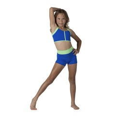 Danznmotion Halter 2 Tone Tank Top
