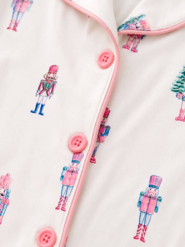 Pink Nutcracker Mommy & Me Christmas Pajama Sets