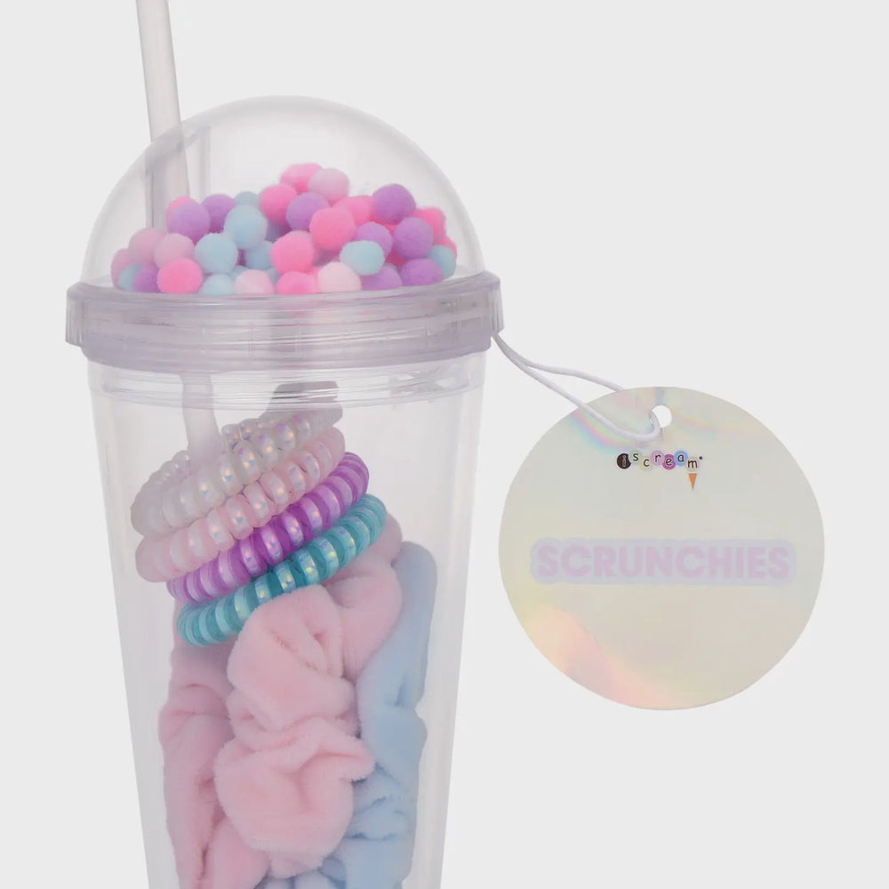 ISCREAM WATER BOTTLE W/COIL AND SCRUNCHIE SET