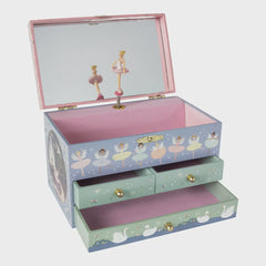 FLOSS & ROCK MUSICAL JEWELRY BOX W/3 DRAWERS