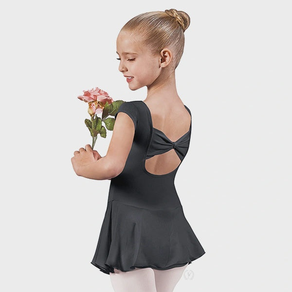 Eurotard Bow Back Cap Sleeve Leotard w/Attached Skirt