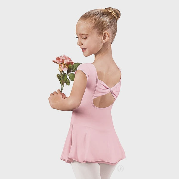 Eurotard Bow Back Cap Sleeve Leotard w/Attached Skirt