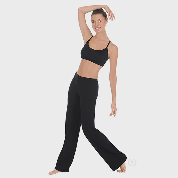 EUROTARD ADULT BLACK MICROFIBER JAZZ PANTS