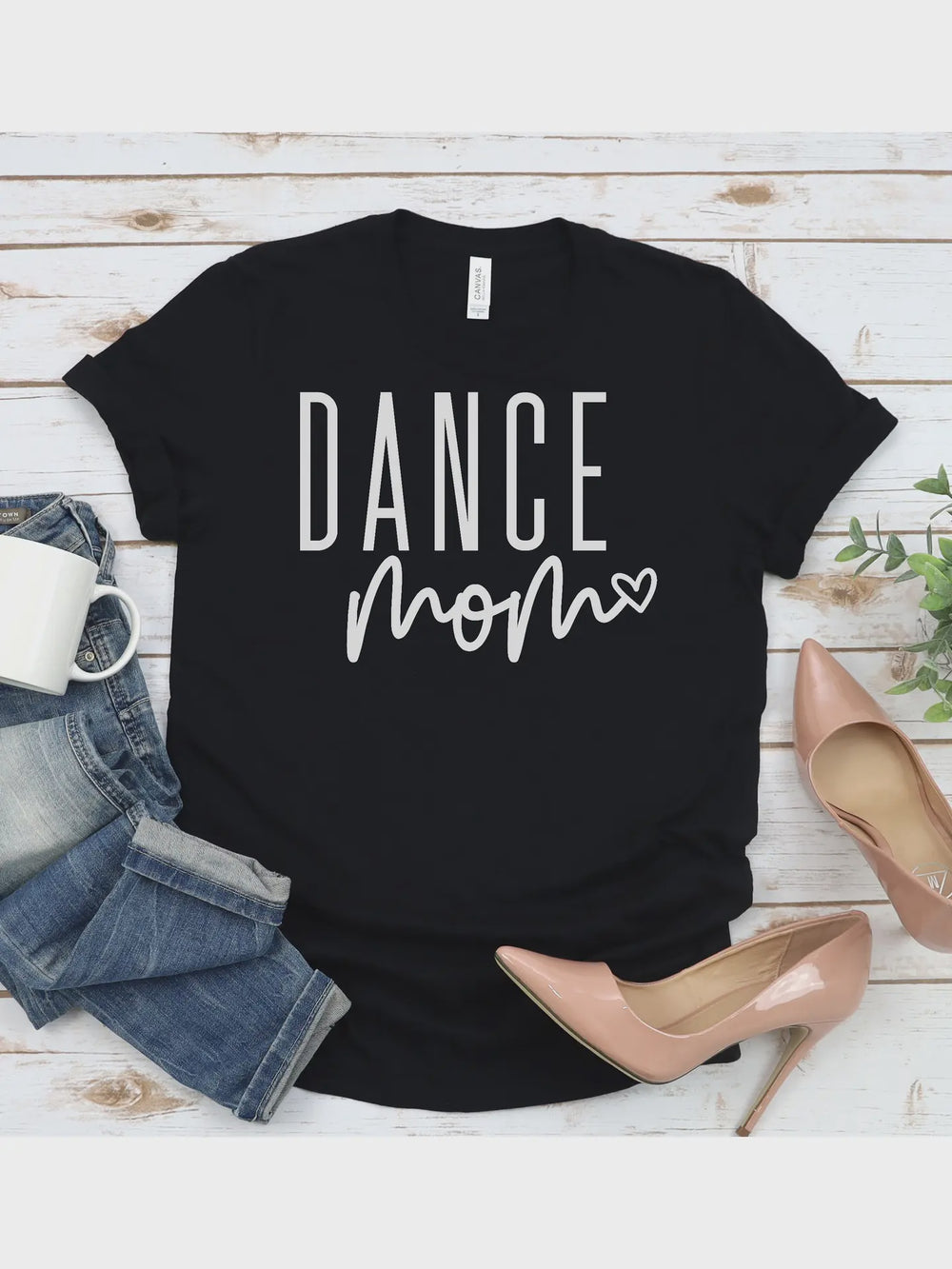 GERDEE'S DANCE MOM T-SHIRT IN BLACK