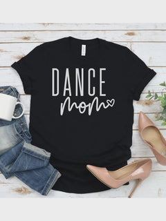 GERDEE'S DANCE MOM T-SHIRT IN BLACK