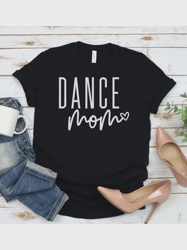 GERDEE'S DANCE MOM T-SHIRT IN BLACK