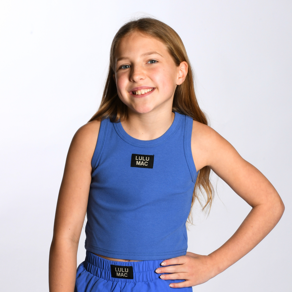 Lulu Mac Royal Blue Kids Solid Tank