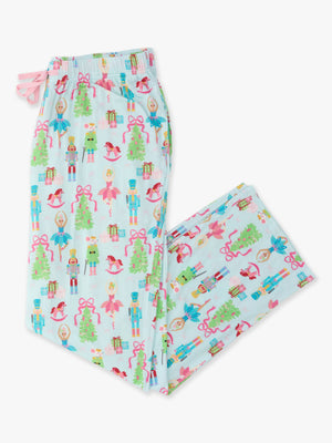 SoftSnooze™ Adult Bamboo Viscose Nutcracker Christmas Wishes Pajama Pants