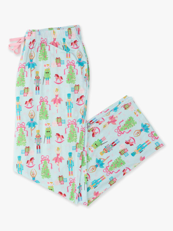 SoftSnooze™ Adult Bamboo Viscose Nutcracker Christmas Wishes Pajama Pants