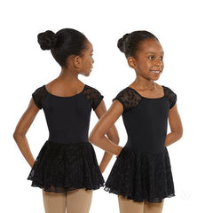 Eurotard Girls Cap sleeve leotard with attached tutu