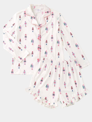 Pink Nutcracker Mommy & Me Christmas Pajama Sets