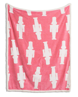 Nutcracker Wishes  Throw   Pink/White   50x60