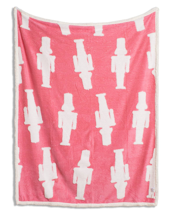 Nutcracker Wishes  Throw   Pink/White   50x60