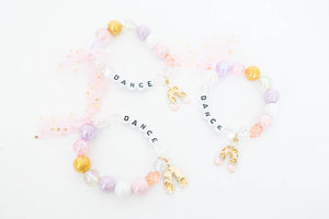 Cheeky Plum Glass Bead Stretch Bracelet