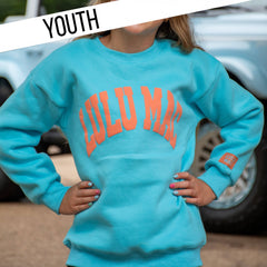 Lulu Mac Kids BLUE/ORANGE PUFF Sweatshirt