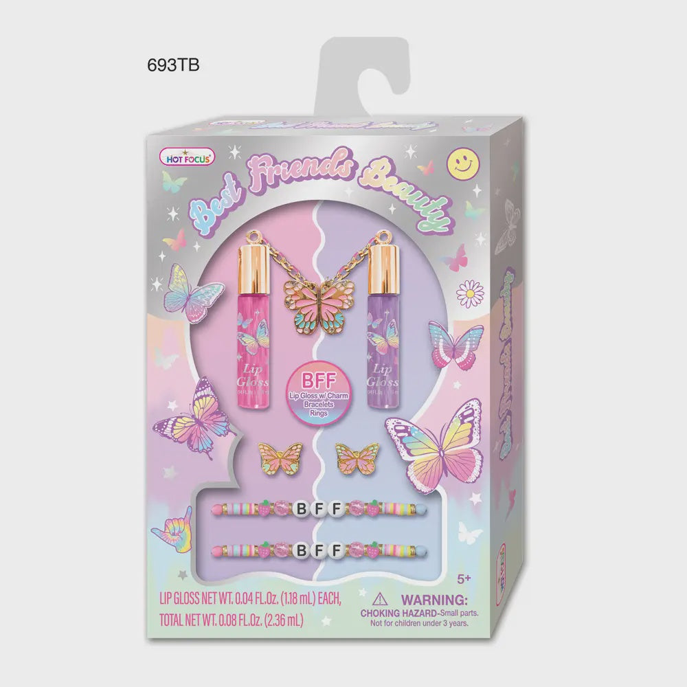 HOT FOCUS BEST FRIENDS BEAUTY TIE DYE BUTTERFLY
