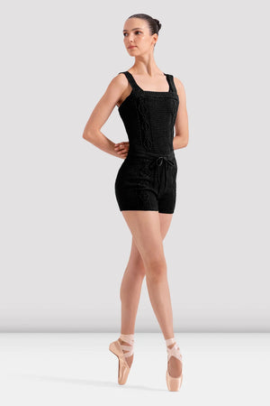 Bloch Ladies Short Cable Knit Unitard