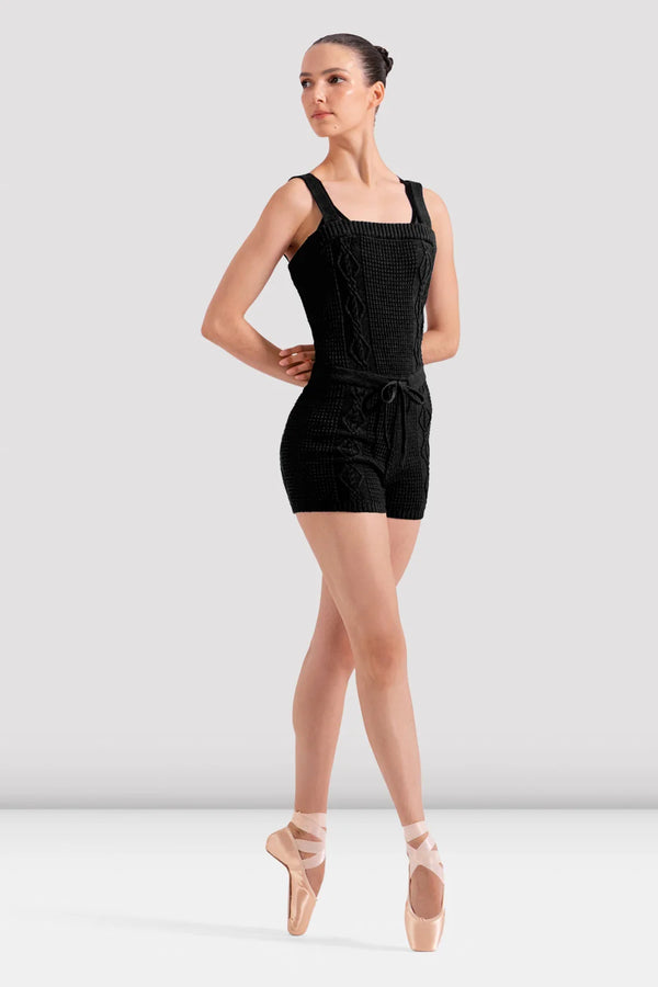 Bloch Ladies Short Cable Knit Unitard