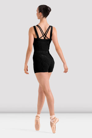 Bloch Ladies Short Cable Knit Unitard