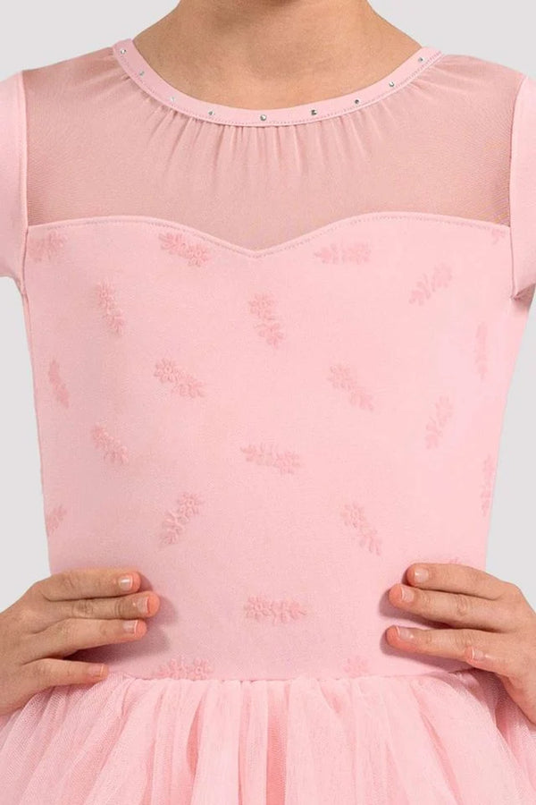 Bloch Nora Floral Cap Sleeve Dance Dress
