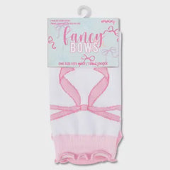 ISCREAM BOW SOCKS WITH RUFFLES