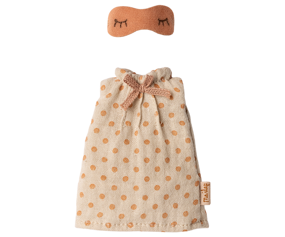 Maileg Nightgown, Mum Mouse - Light Grey