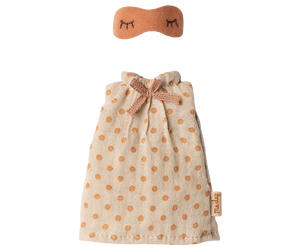 Maileg Nightgown, Mum Mouse - Light Grey