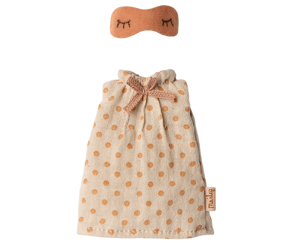 Maileg Nightgown, Mum Mouse - Light Grey
