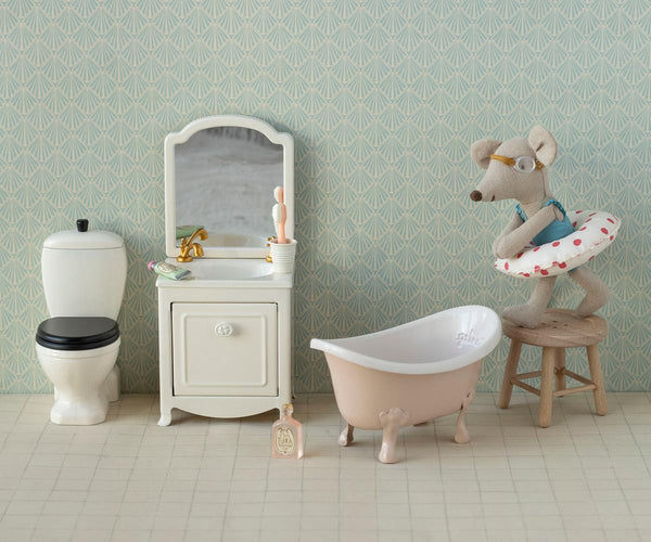 Maileg Mouse Bathtub in Rose
